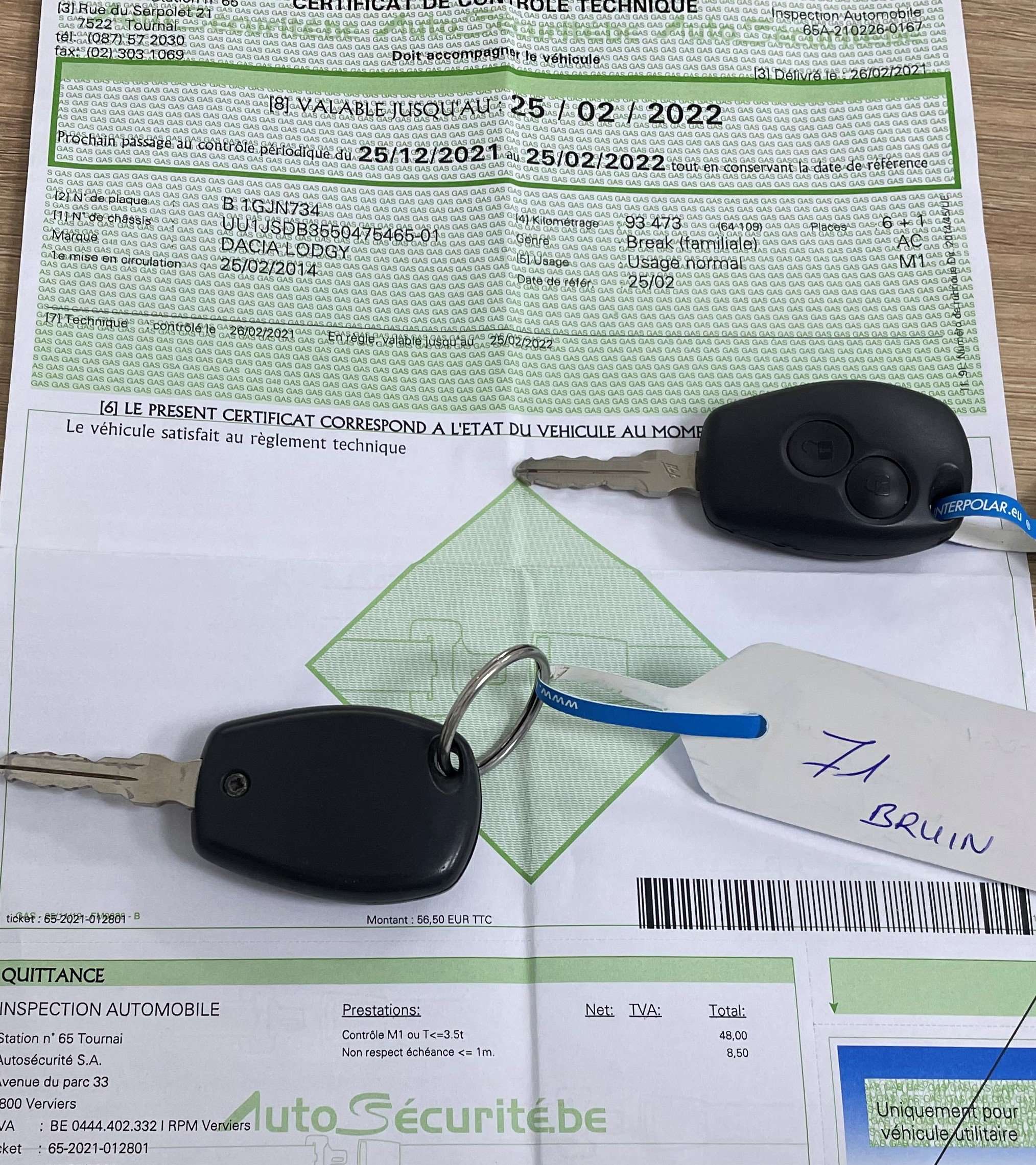 Ninove auto - Dacia Lodgy